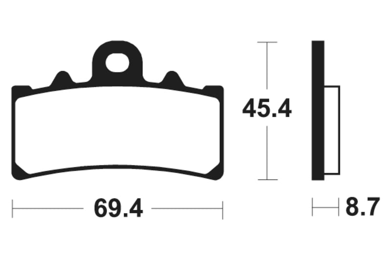 Bremsbeläge TECNIUM MA377 Organisch