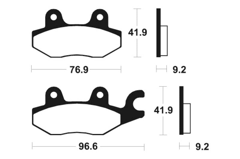 Bremsbeläge TECNIUM ME188 Organisch