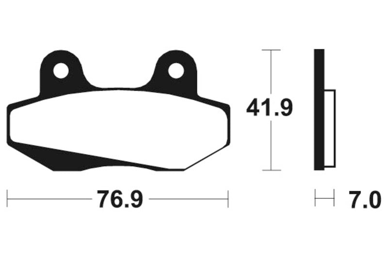 Bremsbeläge TECNIUM ME51 Organisch