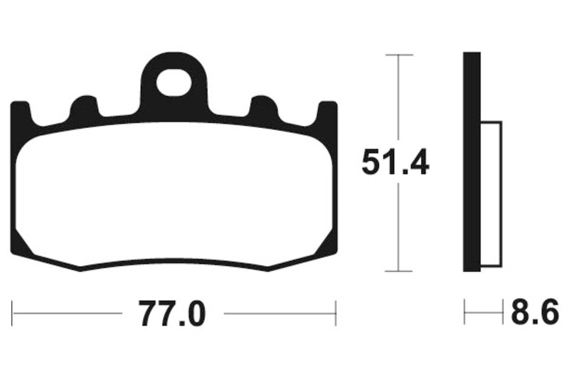 Bremsbeläge TECNIUM MF296 Sintermetall