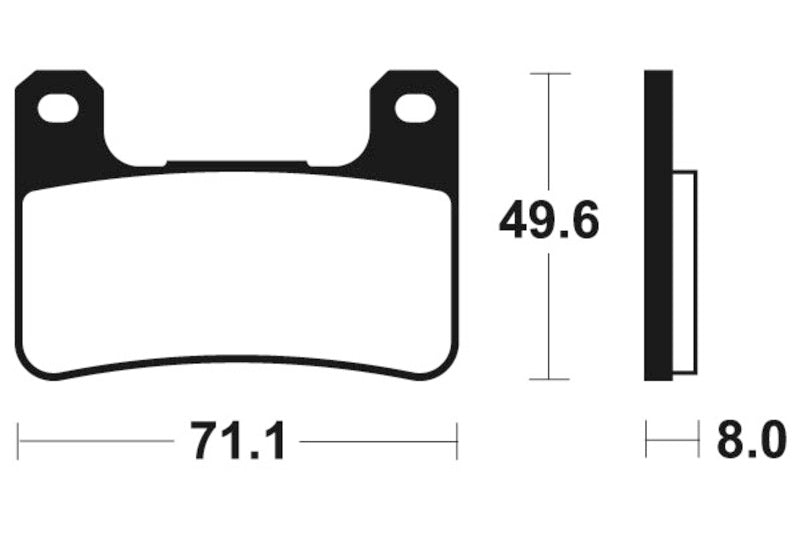 Bremsbeläge TECNIUM MF306 Sintermetall