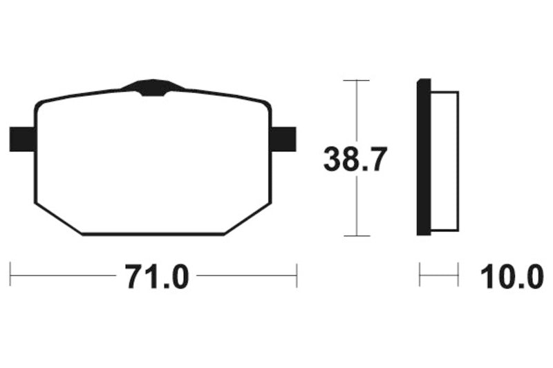 Bremsbeläge TECNIUM MF96 Sintermetall