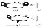 Bremsbeläge TECNIUM MO226 Sintermetall