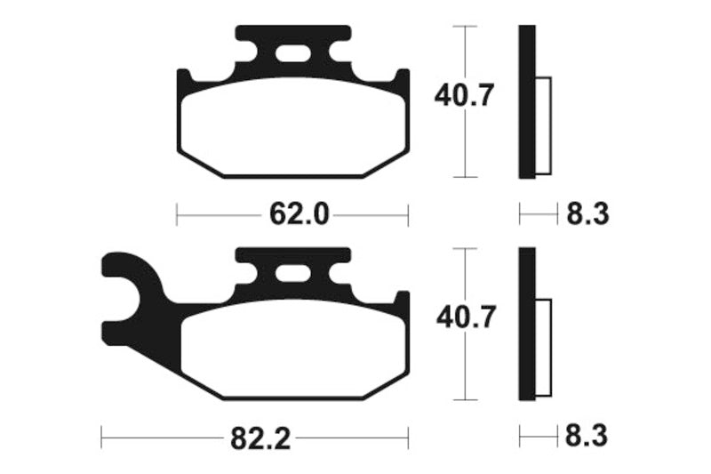 Bremsbeläge TECNIUM MO336 Sintermetall
