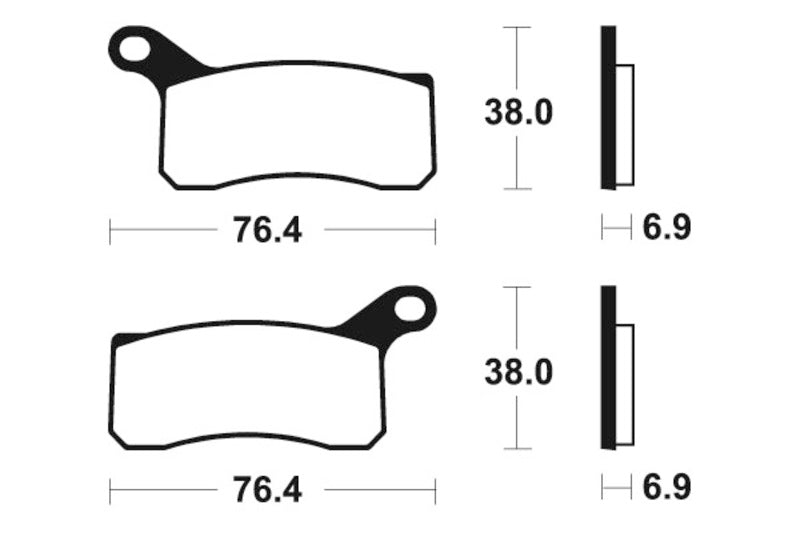 Bremsbeläge TECNIUM MO366 Sintermetall