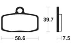 Bremsbeläge TECNIUM MO385 Sintermetall