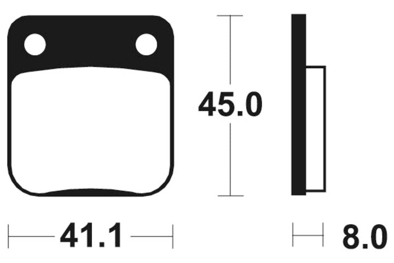 Bremsbeläge TECNIUM MOR36 Sintermetall