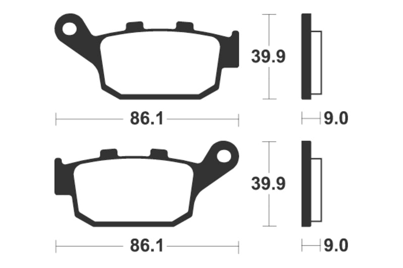 Bremsbeläge TECNIUM MR 381 Sintermetall