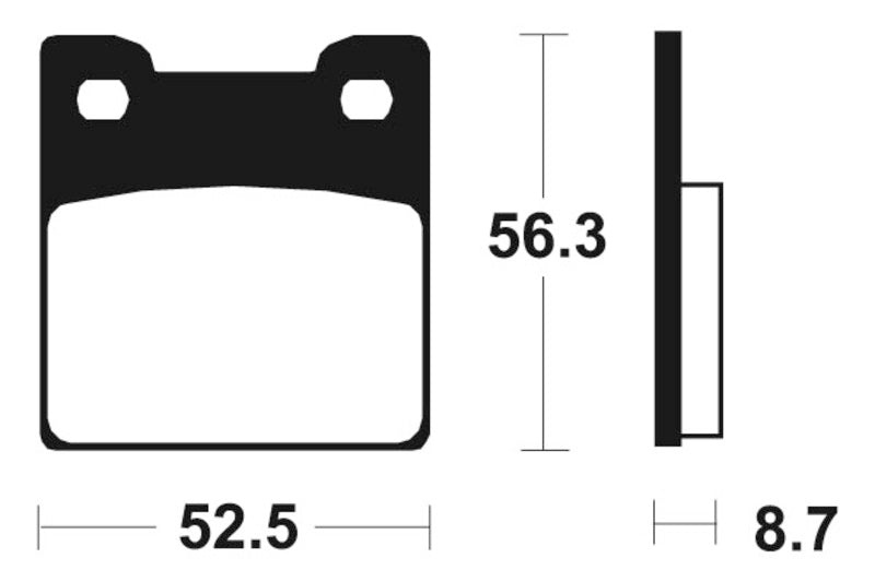 Bremsbeläge TECNIUM MR201 Sintermetall