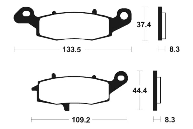Bremsbeläge TECNIUM MR204 Sintermetall