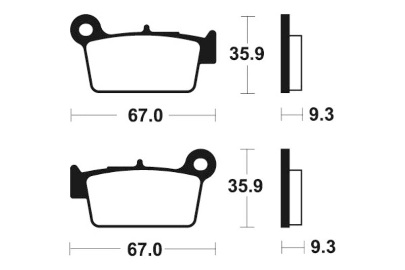 Bremsbeläge TECNIUM MR290 Sintermetall