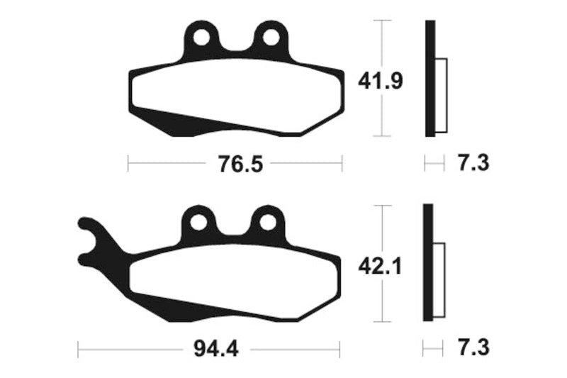 Bremsbeläge TECNIUM MSS189 Sintermetall