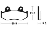 Bremsbeläge TECNIUM MSS209 Sintermetall