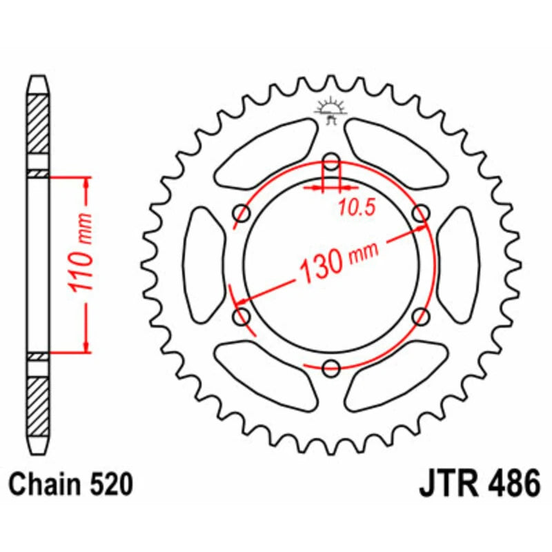 Kettenrad JTR 486