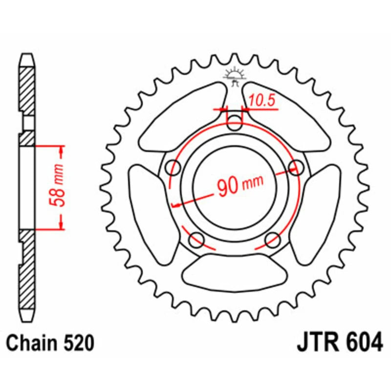 Kettenrad JTR 604