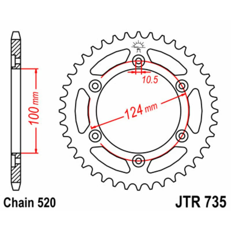 Kettenrad JTR 735