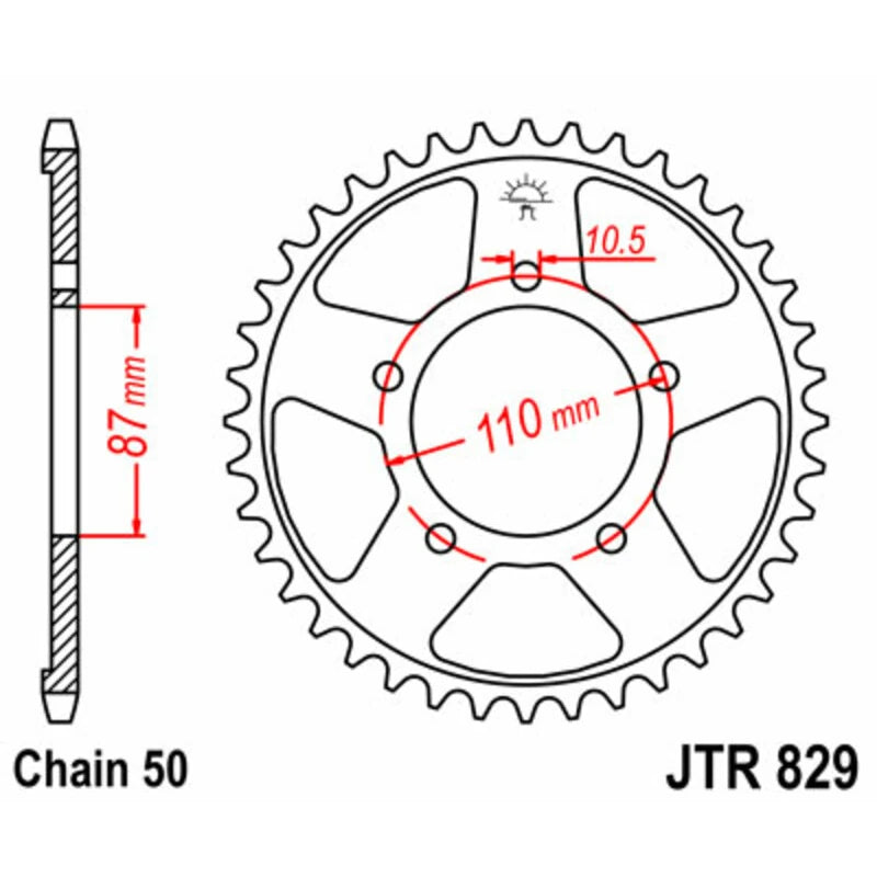 Kettenrad JTR 829