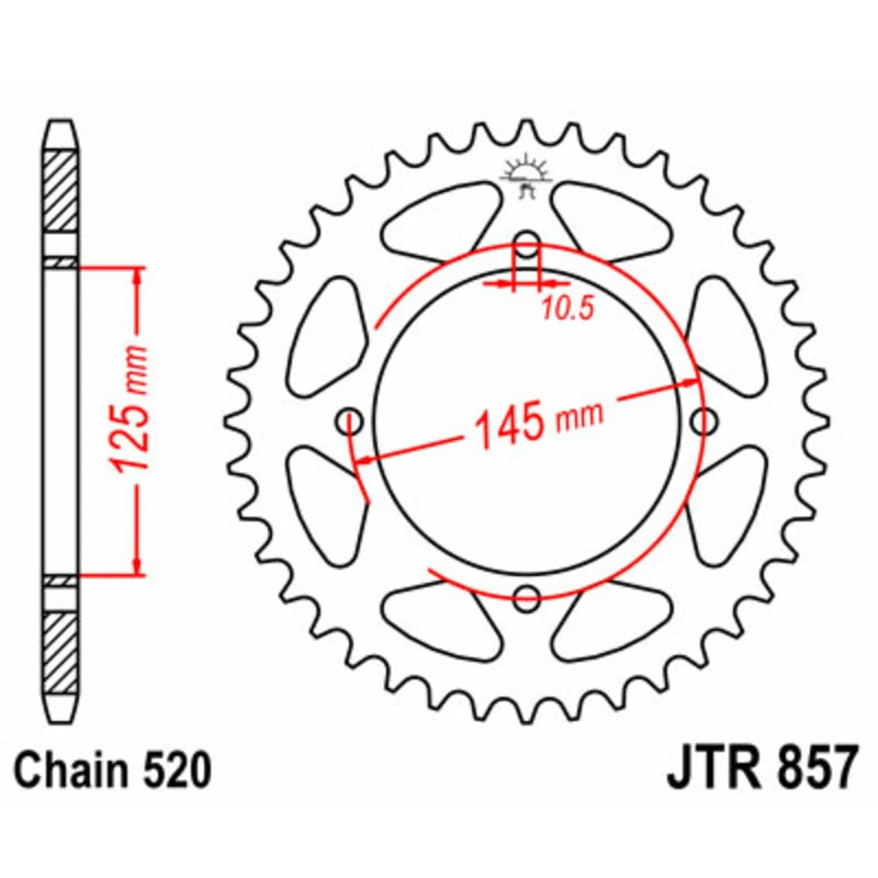 Kettenrad JTR 857