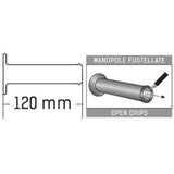 Griffgummi Paar Domino Style, Ø Innen 22/26 mm, Länge 120 mm