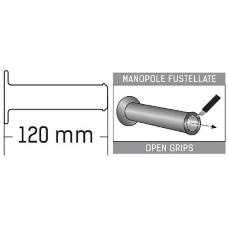 Griffgummi Paar Domino A350 Racing, Ø Innen 22/26 mm, Länge 120 mm