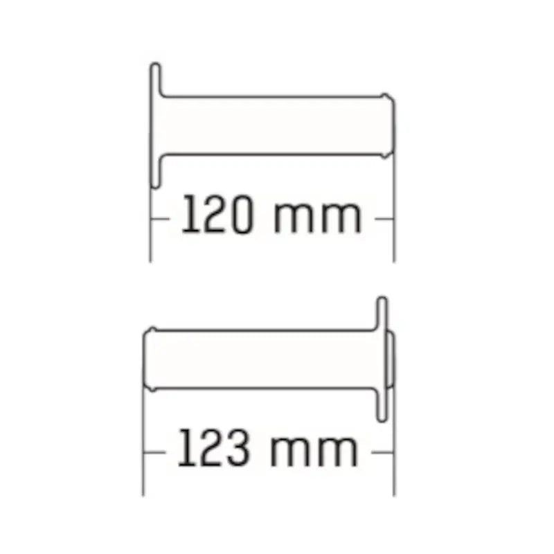 Griffgummi Paar Domino A360 Off-Road, Ø Innen 22/26 mm, Länge 120/123 mm