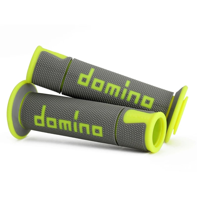 Griffgummi Domino A450 Racing, Grau/Gelb, Ø Innen 22/26 mm, Länge 125 mm