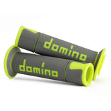 Griffgummi Domino A450 Racing, Grau/Gelb, Ø Innen 22/26 mm, Länge 125 mm