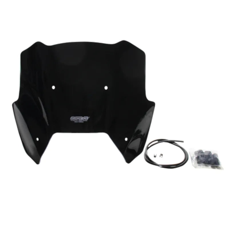 Motorrad Sportscheibe MRA Schwarz mit ABE