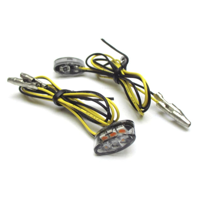 LED-Blinker Module Shin-Yo Ellipsoid, Glas Getönt, E-geprüft