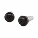 Lenkerenden Highsider Tetra mit Spiegelaufnahme, Schwarz, Klemmung 12-22 mm