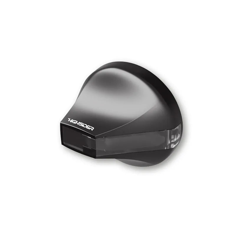 LED-Lenkerendenblinker Highsider Pro Flight, Schwarz, Getönt, E-geprüft