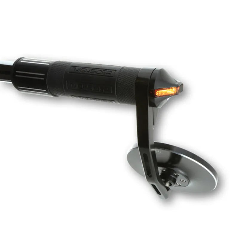 LED-Lenkerendenblinker Highsider Pro Flight, Schwarz, Getönt, E-geprüft