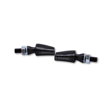 LED Blinker HIGHSIDER Pro Flight, Schwarz, Getönt, E-geprüft