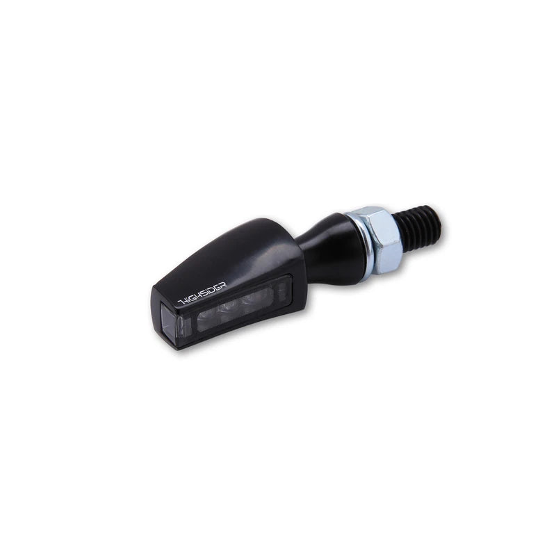 LED-Blinker Paar Highsider Pro Flight schwarz, Getönt, M8, E-geprüft, 12V/1,6W