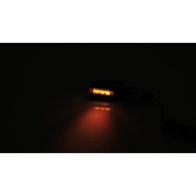 LED Blinker HIGHSIDER Pro Flight, Schwarz, Getönt, E-geprüft