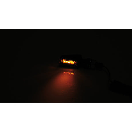 LED Blinker HIGHSIDER Pro Flight, Schwarz, Getönt, E-geprüft