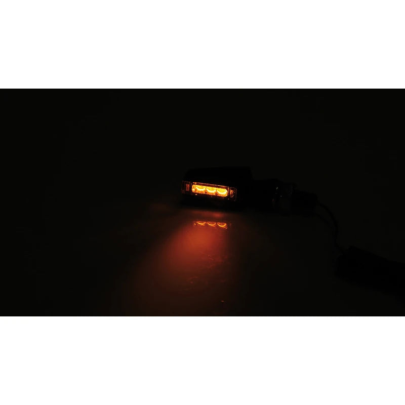 LED-Blinker Paar Highsider Pro Flight schwarz, Getönt, M8, E-geprüft, 12V/1,6W