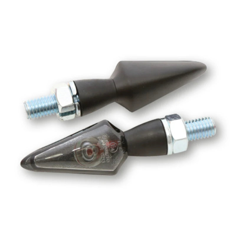 LED-Blinker Paar Highsider Pro Stream schwarz, Getönt, M8, E-geprüft, 12V/4,8W