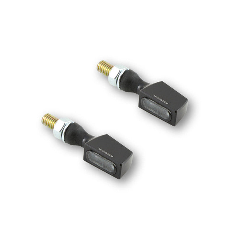 LED Blinker HIGHSIDER Pro Surface, Schwarz, Getönt, E-geprüft