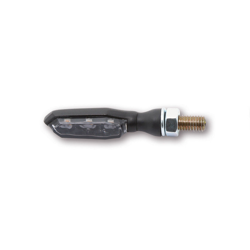 LED Blinker HIGHSIDER Pro Sonic-X1, Schwarz, Getönt, E-geprüft