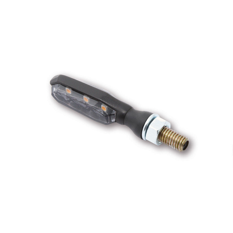 LED Blinker HIGHSIDER Pro Sonic-X1, Schwarz, Getönt, E-geprüft