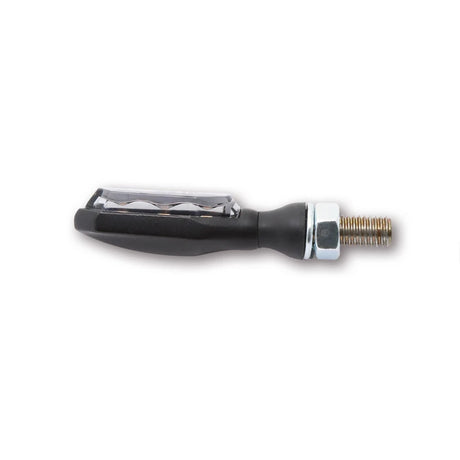 LED Blinker Highsider Pro Sonic-X1, Schwarz, Getönt, E-geprüft