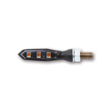 LED Blinker Highsider Pro Sonic-X1, Schwarz, Getönt, E-geprüft