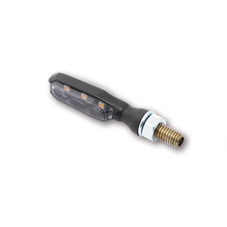 LED Blinker Highsider Pro Sonic-X1, Schwarz, Getönt, E-geprüft