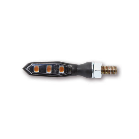 LED Blinker HIGHSIDER Pro Sonic-X1, Schwarz, Getönt, E-geprüft