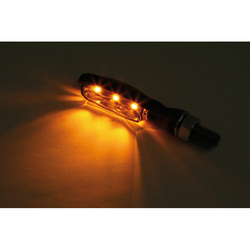 LED Blinker HIGHSIDER Pro Sonic-X1, Schwarz, Getönt, E-geprüft