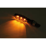 LED-Blinker Paar Highsider Pro Sonic-X1 schwarz, Getönt, M8, E-geprüft, 12V/2W