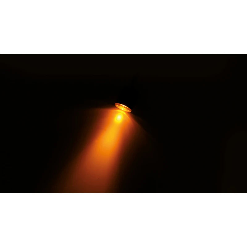 LED-Blinker Paar Highsider Proton One schwarz, Getönt, M8, E-geprüft, 12V/2,8W