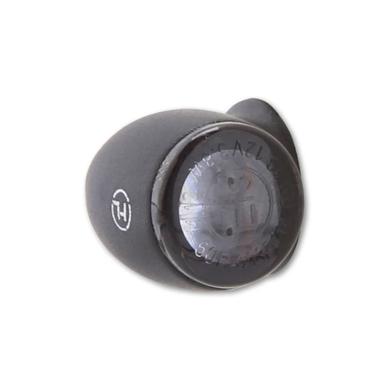 LED-Blinker Paar Highsider Proton Two schwarz, Getönt, M8, E-geprüft, 12V/3,8W