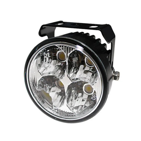 LED-Tagfahrlicht Highsider Pro Rund, Schwarz, Glas Klar, Ø 71,5 mm, E-geprüft